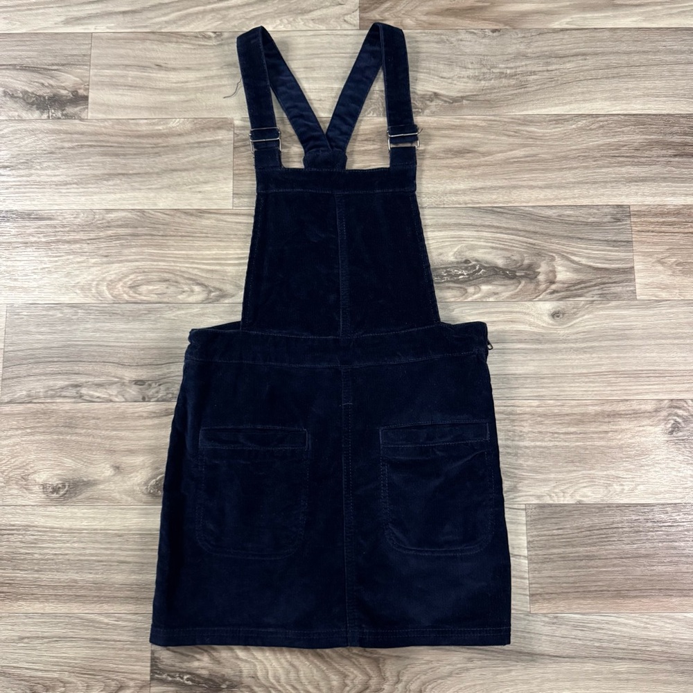 Urban Outfitters Cooperative Navy Blue Corduroy Overall Dress Size Extra Small